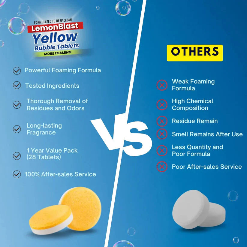 LemonBlast Yellow Bubble Tablets (BUY 1 GET 1 FREE) 24+24 PIECES