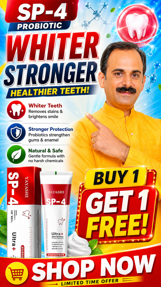 Sp-4 PROBIOTIC WHITENING TOOTHPASTE (BUY 1 GET 1 FREE)