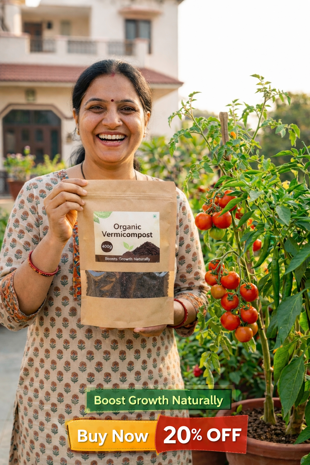 Organic Vermicompost 400gm