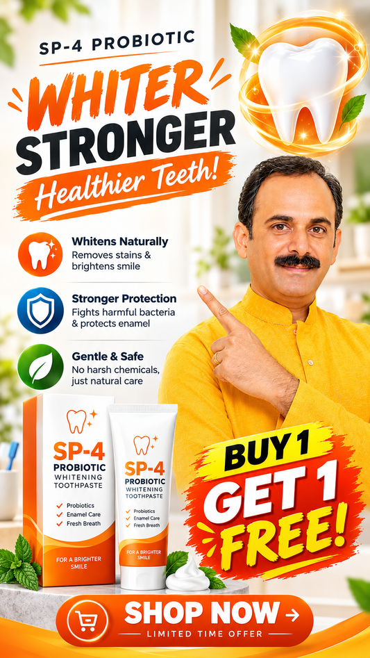 Sp-4 PROBIOTIC WHITENING TOOTHPASTE (BUY 1 GET 1 FREE)